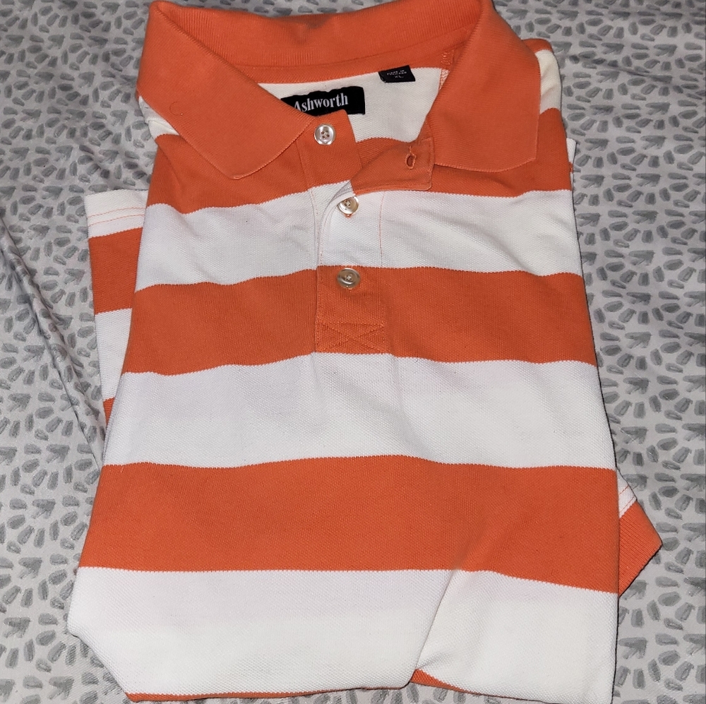 Ashworth polo style button up shirt XL